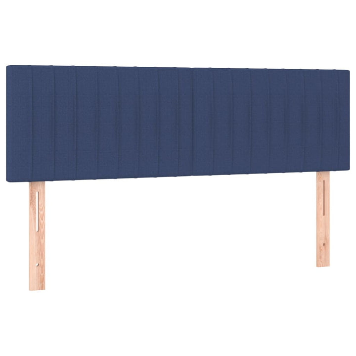 kontinentalseng med madras 140x200 cm stof blå