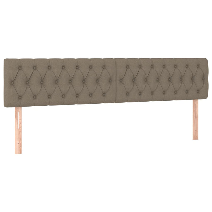 kontinentalseng med madras 200x200 cm stof gråbrun