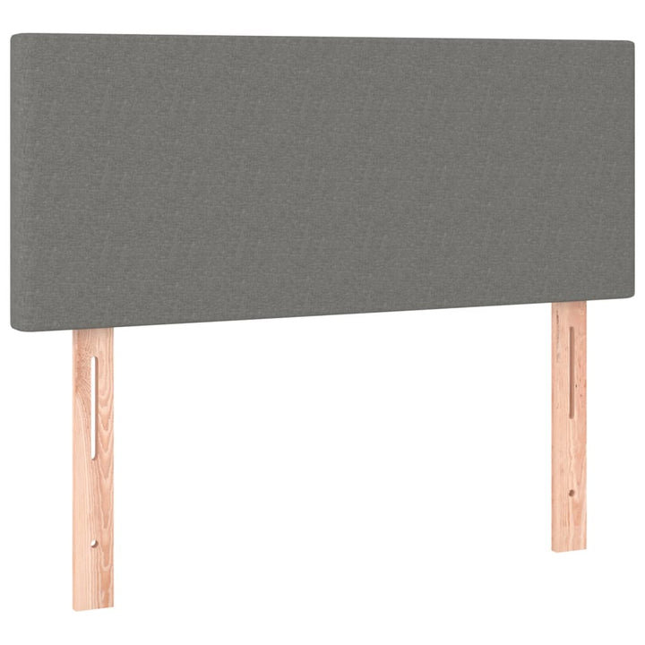 kontinentalseng med madras 100x200 cm stof mørkegrå
