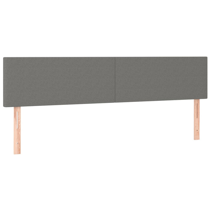 kontinentalseng med madras 200x200 cm stof mørkegrå