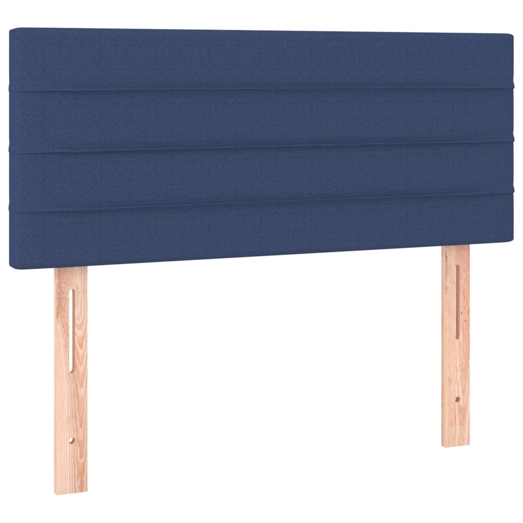kontinentalseng med madras 80x200 cm stof blå