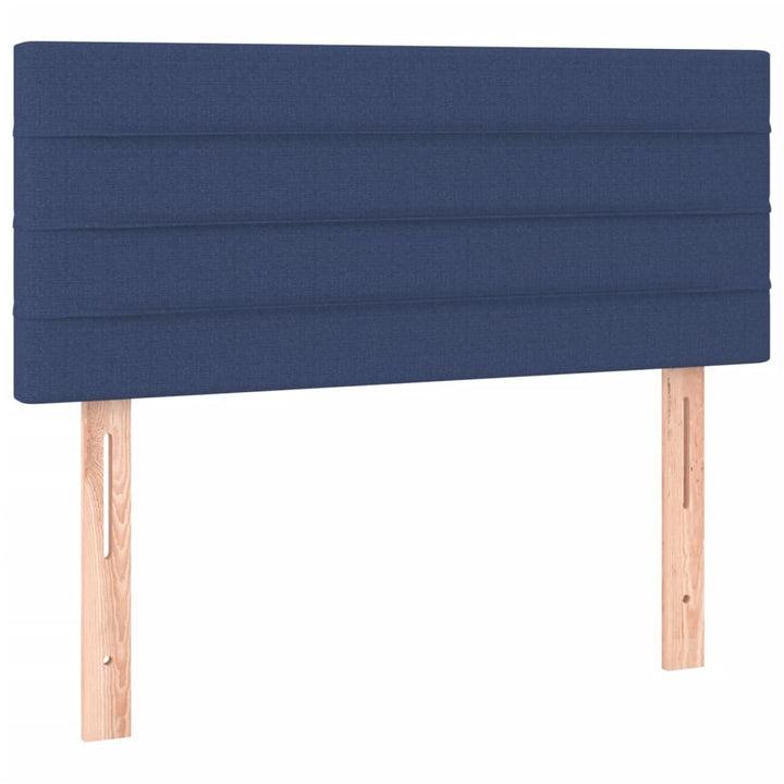 kontinentalseng med madras 100x200 cm stof blå