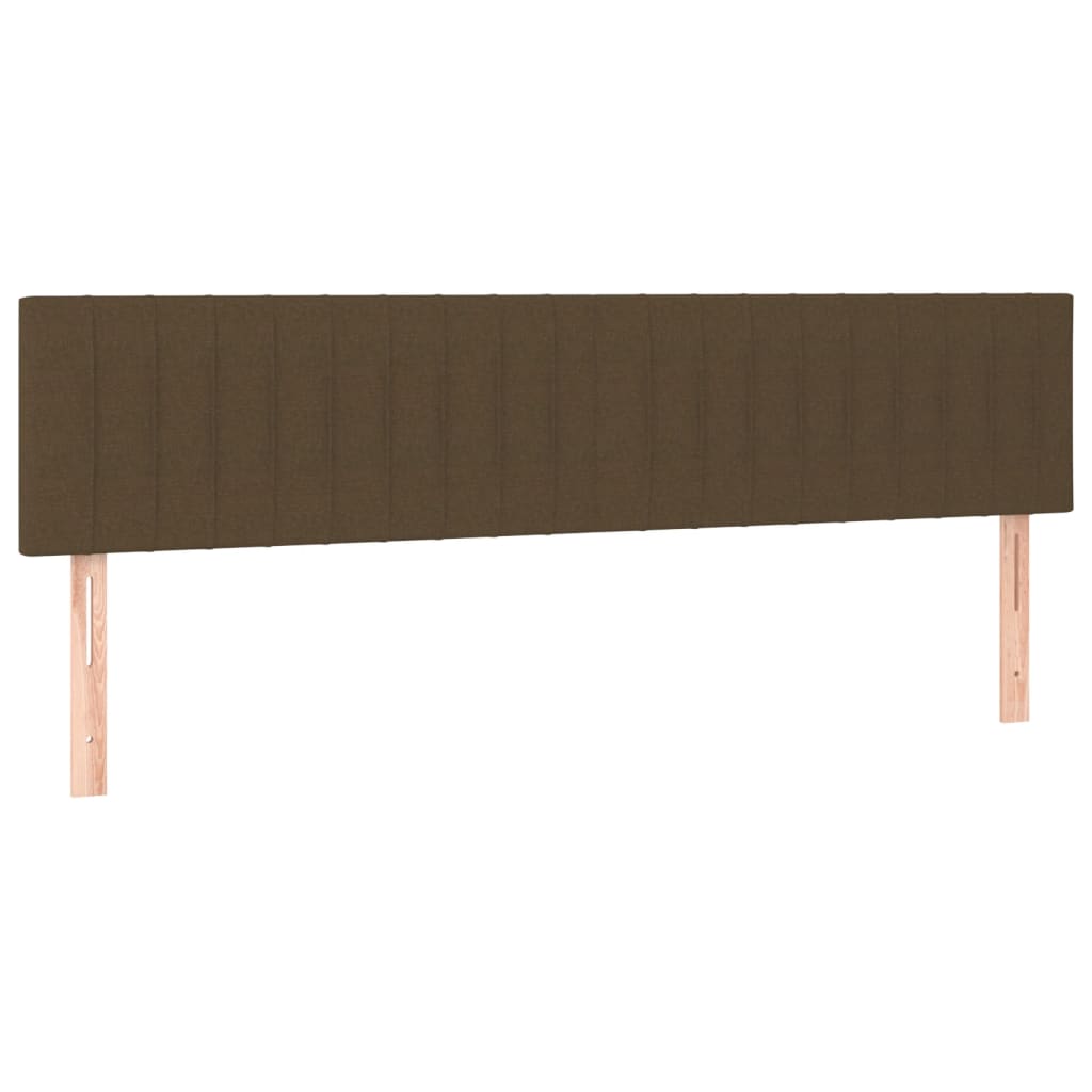 kontinentalseng med madras 180x200 cm stof mørkebrun