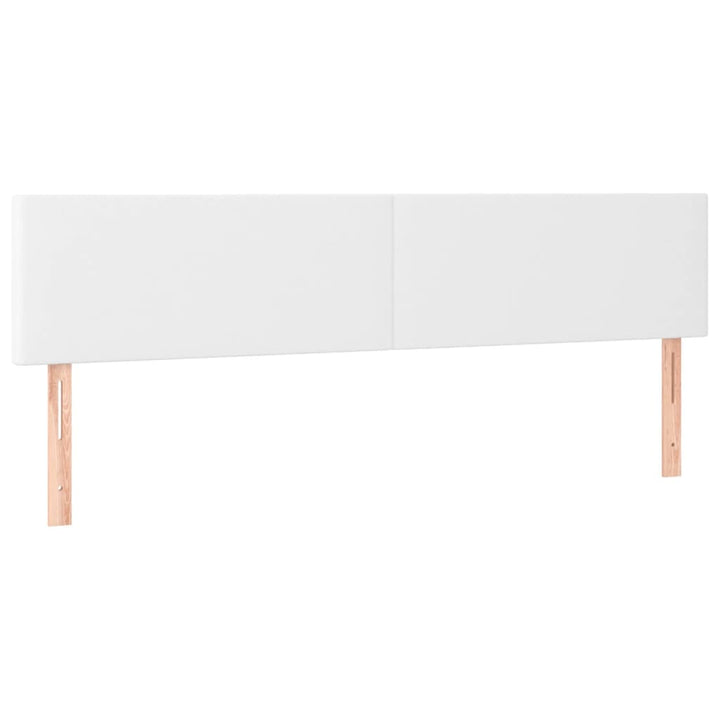 kontinentalseng med madras 180x200 cm kunstlæder hvid
