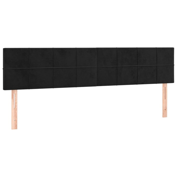 kontinentalseng med madras 180x200 cm fløjl sort