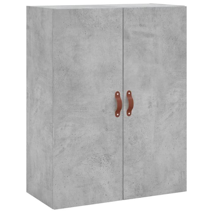 vægskabe 2 stk. 69,5x34x90 cm betongrå