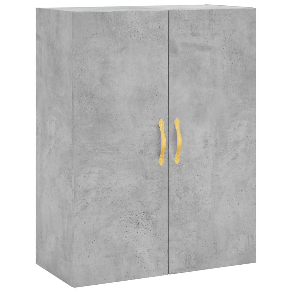 vægskabe 2 stk. 69,5x34x90 cm betongrå