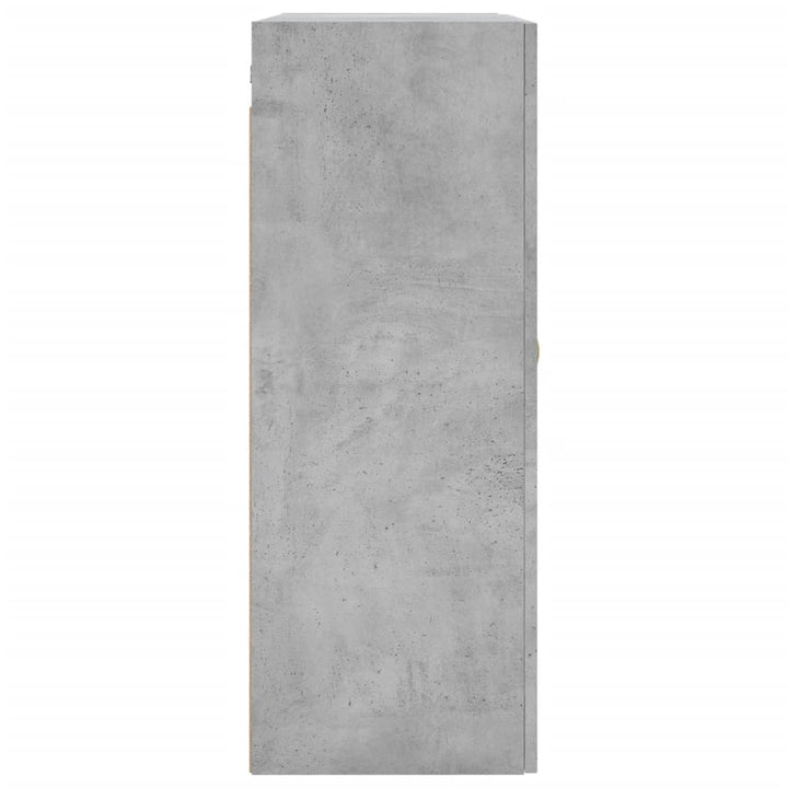 vægskabe 2 stk. 69,5x34x90 cm betongrå