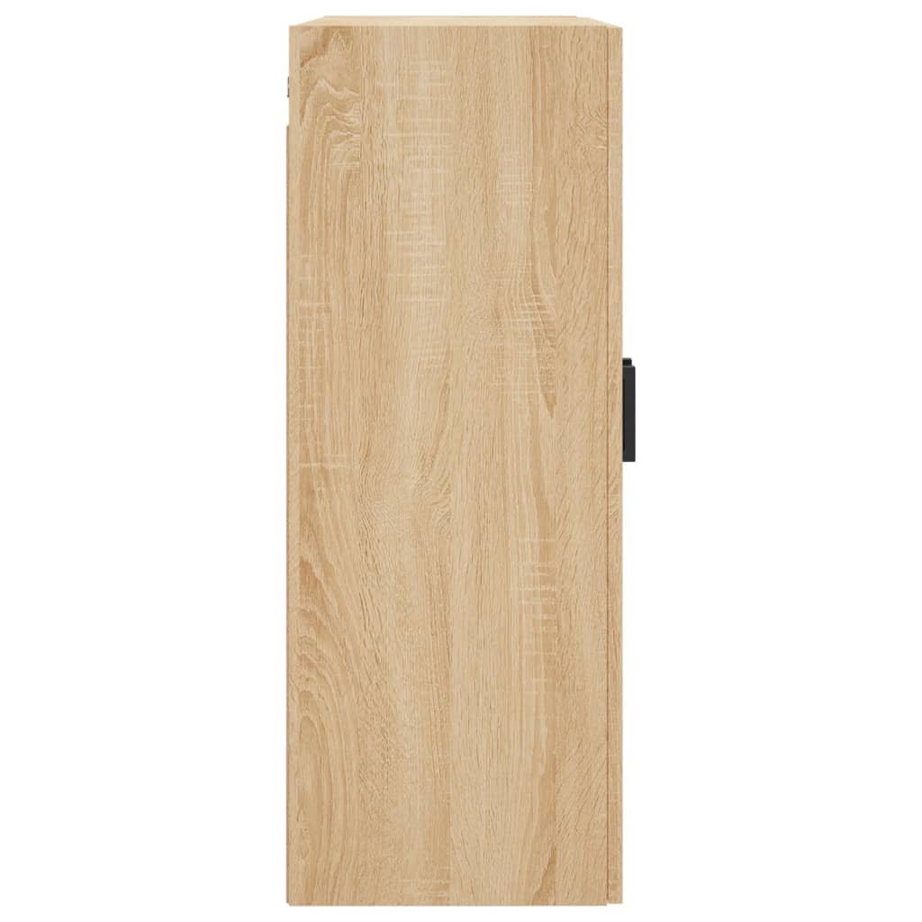 vægskabe 2 stk. 69,5x34x90 cm sonoma-eg