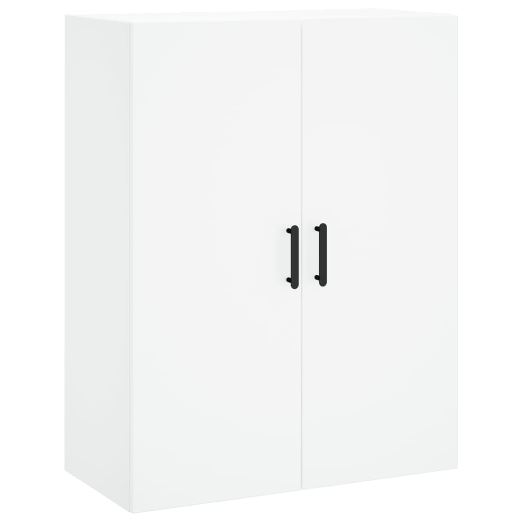 vægskabe 2 stk. 69,5x34x90 cm hvid