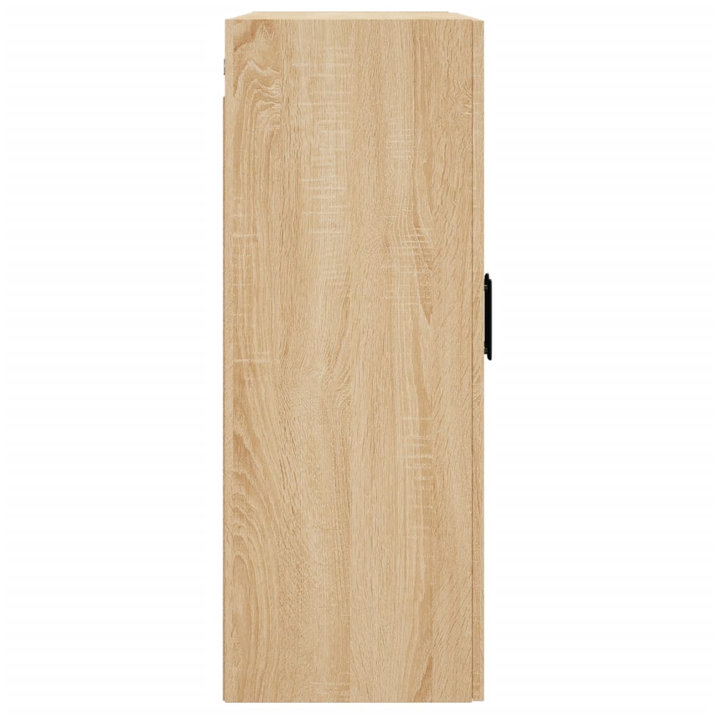 vægskabe 2 stk. 69,5x34x90 cm sonoma-eg