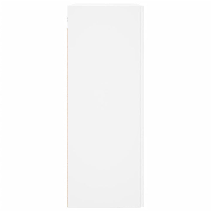 vægskabe 2 stk. 69,5x34x90 cm hvid
