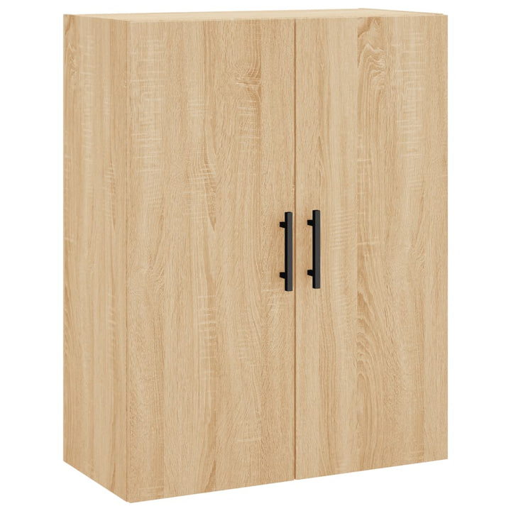 vægskabe 2 stk. 69,5x34x90 cm sonoma-eg