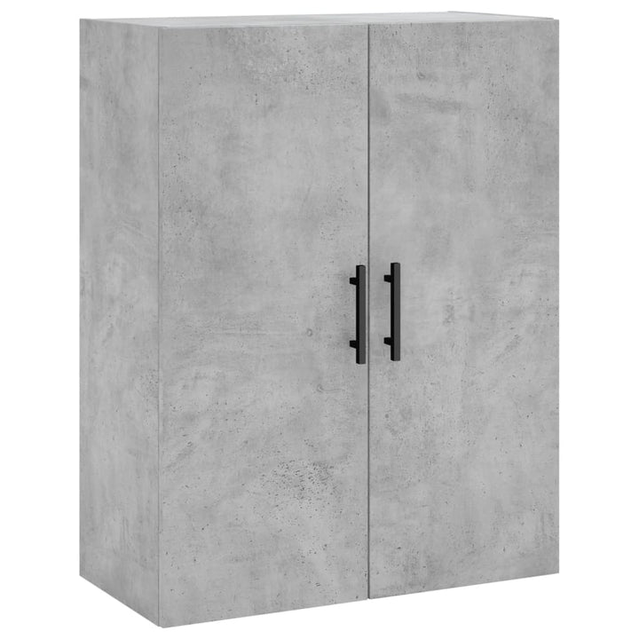 vægskabe 2 stk. 69,5x34x90 cm betongrå