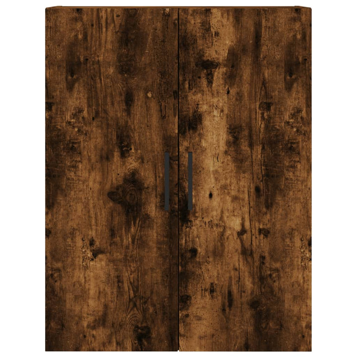 vægskabe 2 stk. 69,5x34x90 cm røget sonoma-eg