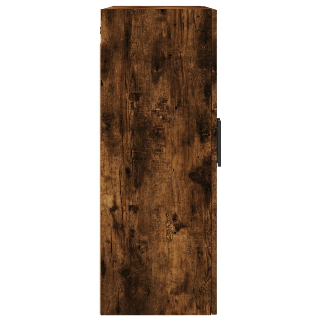vægskabe 2 stk. 69,5x34x90 cm røget sonoma-eg