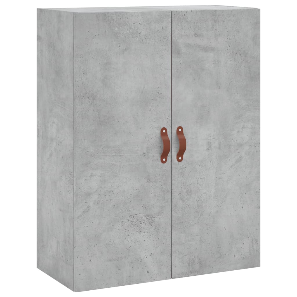 højskab 69,5x34x180 cm konstrueret træ betongrå