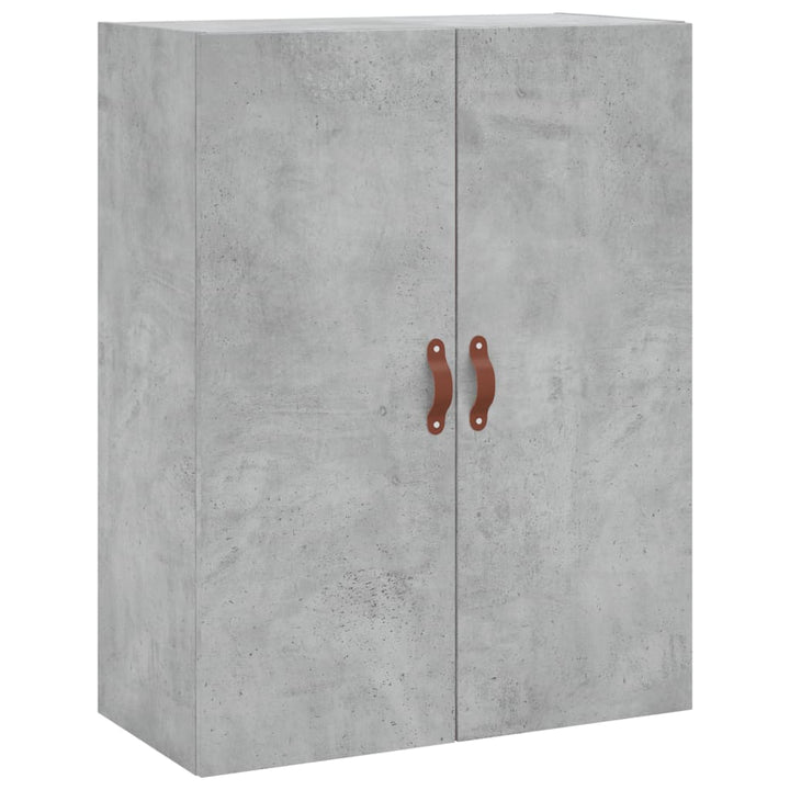 højskab 69,5x34x180 cm konstrueret træ betongrå