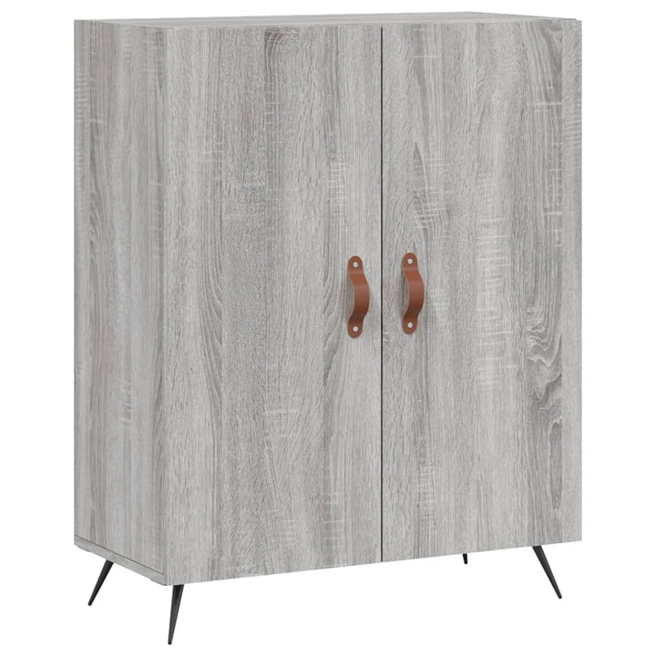 højskab 69,5x34x180 cm konstrueret træ grå sonoma-eg