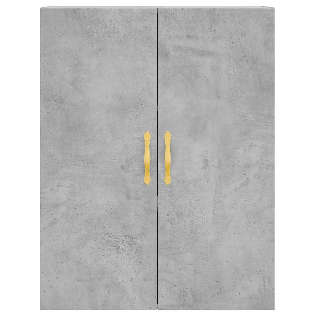 højskab 69,5x34x180 cm konstrueret træ betongrå