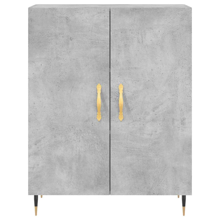 højskab 69,5x34x180 cm konstrueret træ betongrå