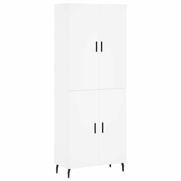 højskab 69,5x34x180 cm konstrueret træ hvid