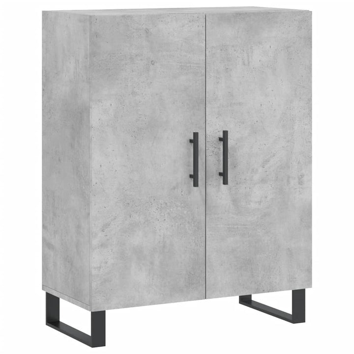 højskab 69,5x34x180 cm konstrueret træ betongrå
