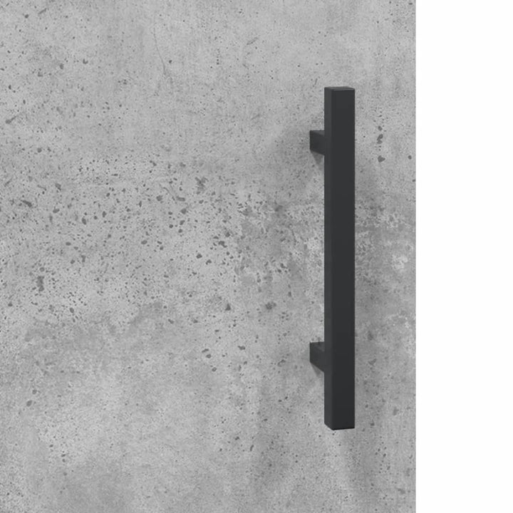 højskab 69,5x34x180 cm konstrueret træ betongrå