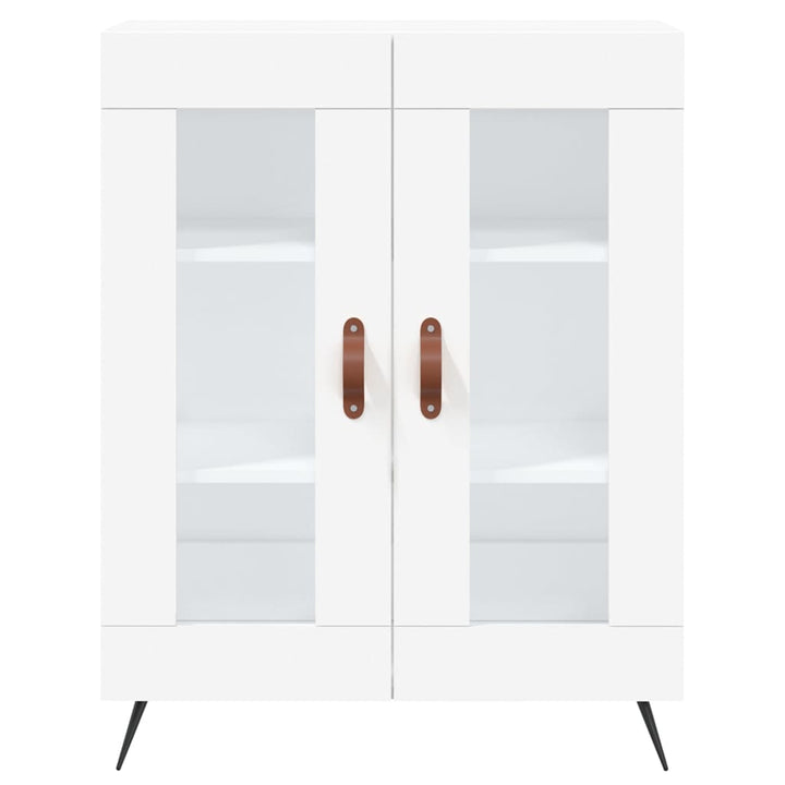 højskab 69,5x34x180 cm konstrueret træ hvid