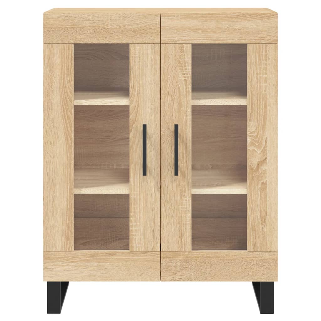 højskab 69,5x34x180 cm konstrueret træ sonoma-eg