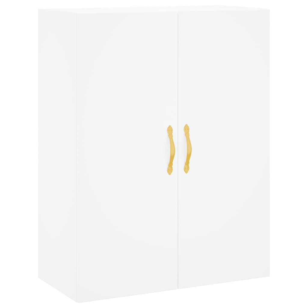 højskab 69,5x34x180 cm konstrueret træ hvid