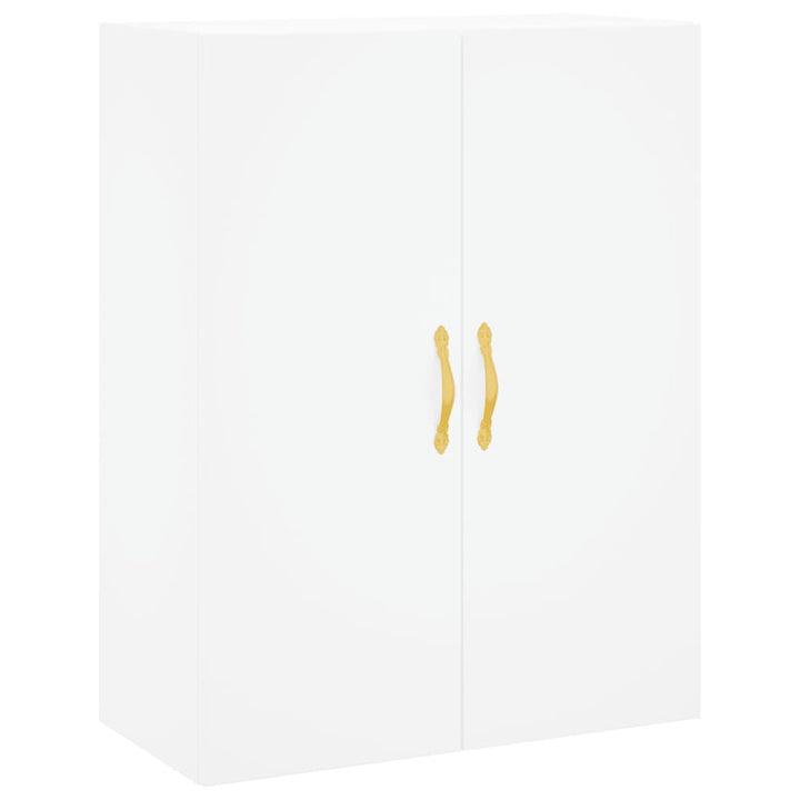 højskab 69,5x34x180 cm konstrueret træ hvid