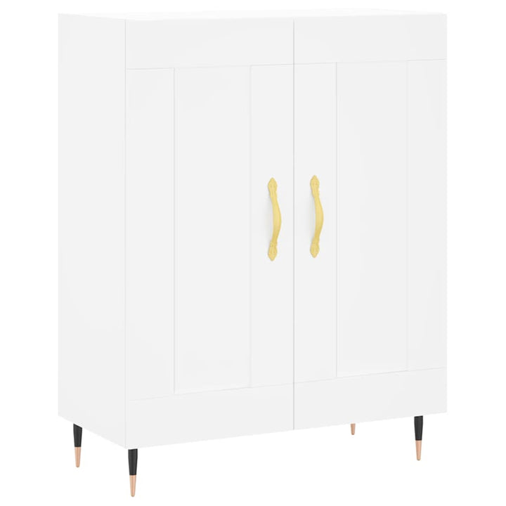højskab 69,5x34x180 cm konstrueret træ hvid