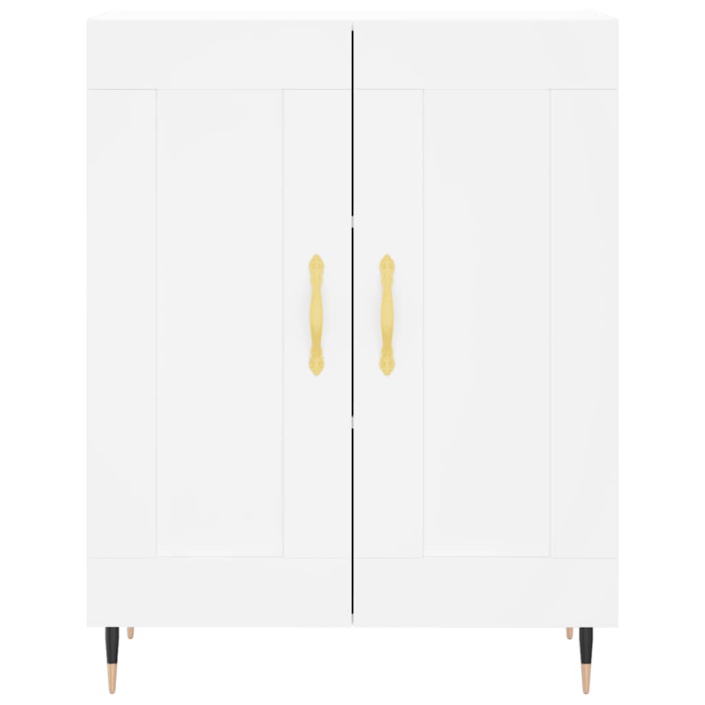 højskab 69,5x34x180 cm konstrueret træ hvid