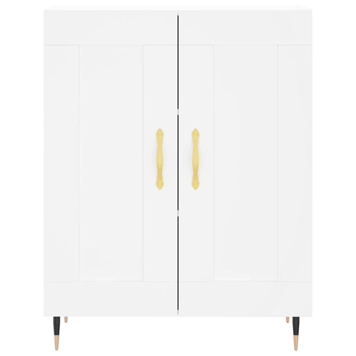 højskab 69,5x34x180 cm konstrueret træ hvid