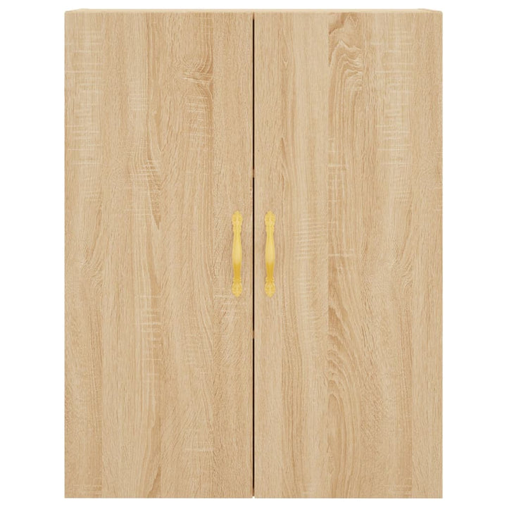 højskab 69,5x34x180 cm konstrueret træ sonoma-eg