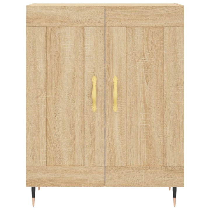 højskab 69,5x34x180 cm konstrueret træ sonoma-eg