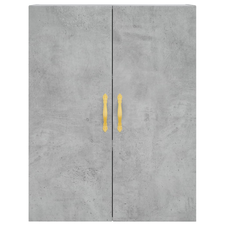 højskab 69,5x34x180 cm konstrueret træ betongrå