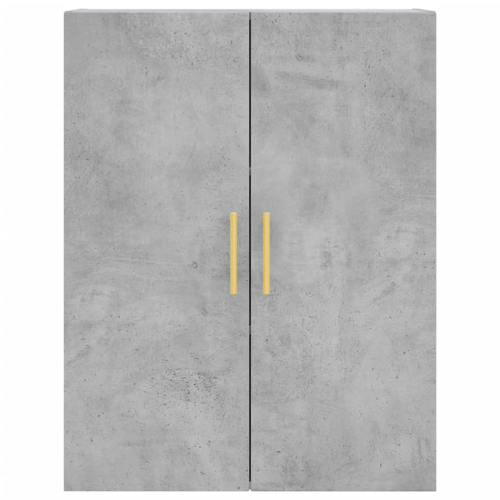 højskab 69,5x34x180 cm konstrueret træ betongrå