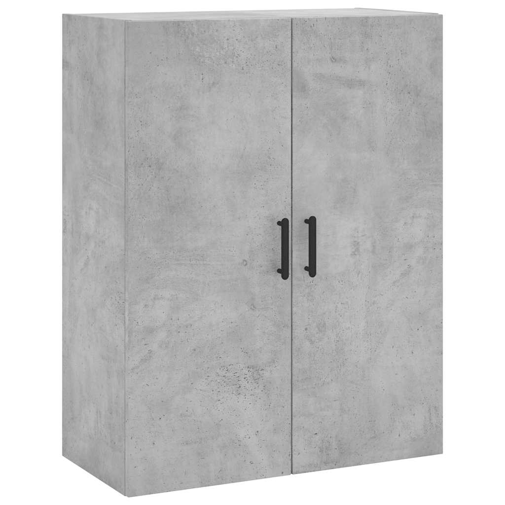 højskab 69,5x34x180 cm konstrueret træ betongrå