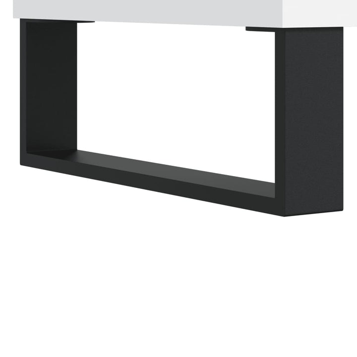 højskab 69,5x34x180 cm konstrueret træ hvid