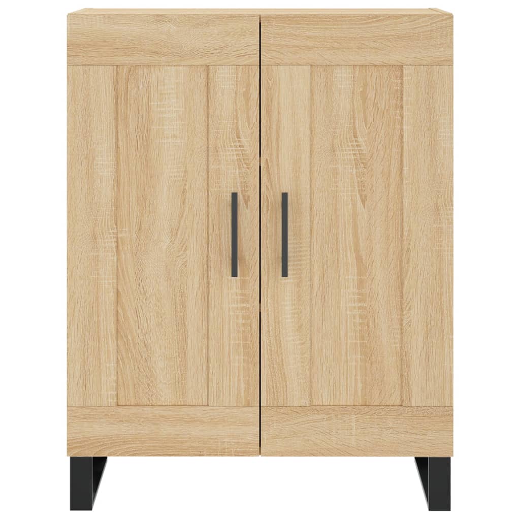 højskab 69,5x34x180 cm konstrueret træ sonoma-eg