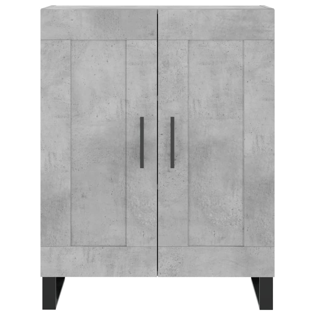 højskab 69,5x34x180 cm konstrueret træ betongrå