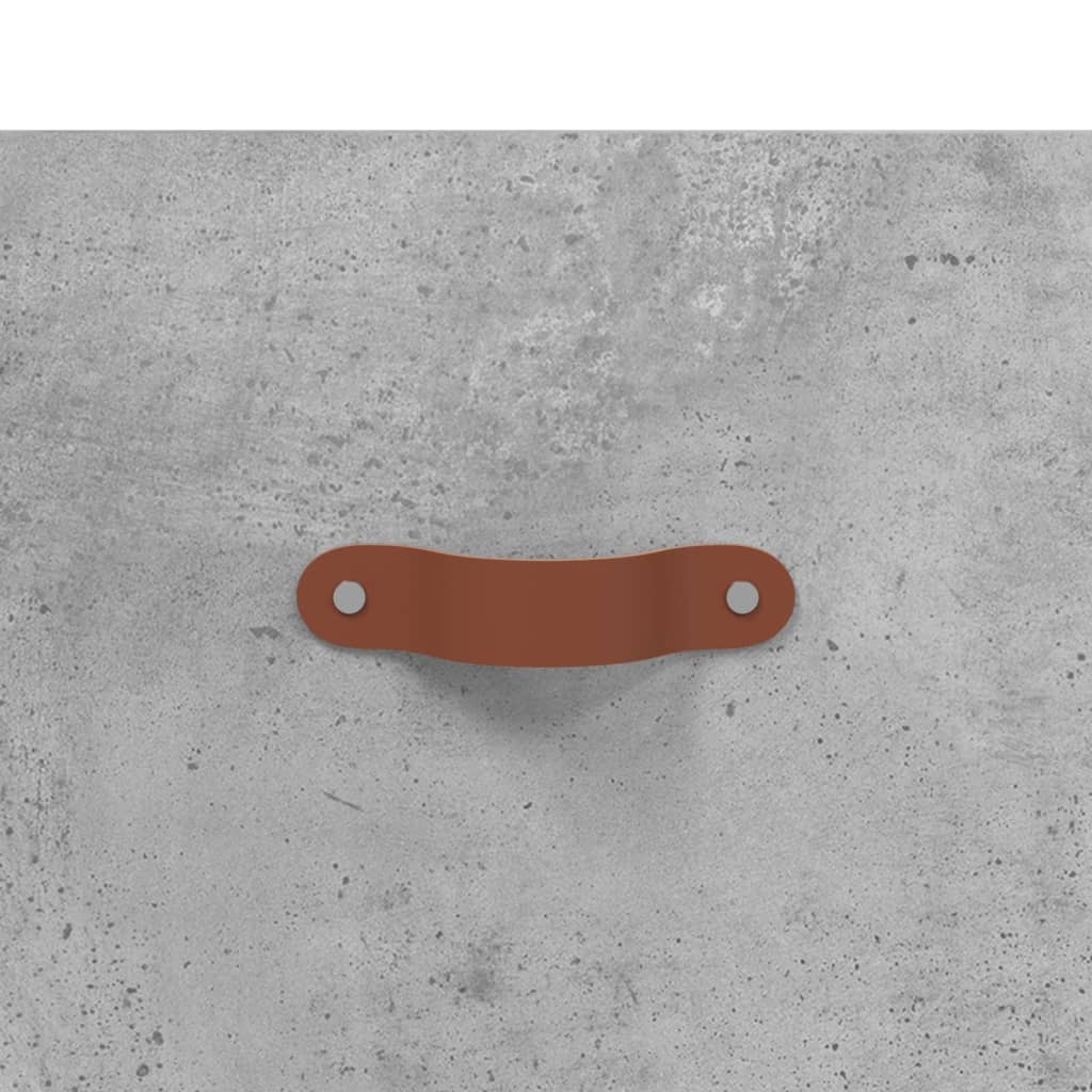 højskab 69,5x34x180 cm konstrueret træ betongrå