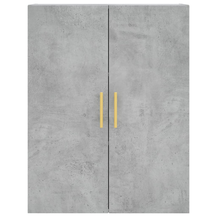 højskab 69,5x34x180 cm konstrueret træ betongrå