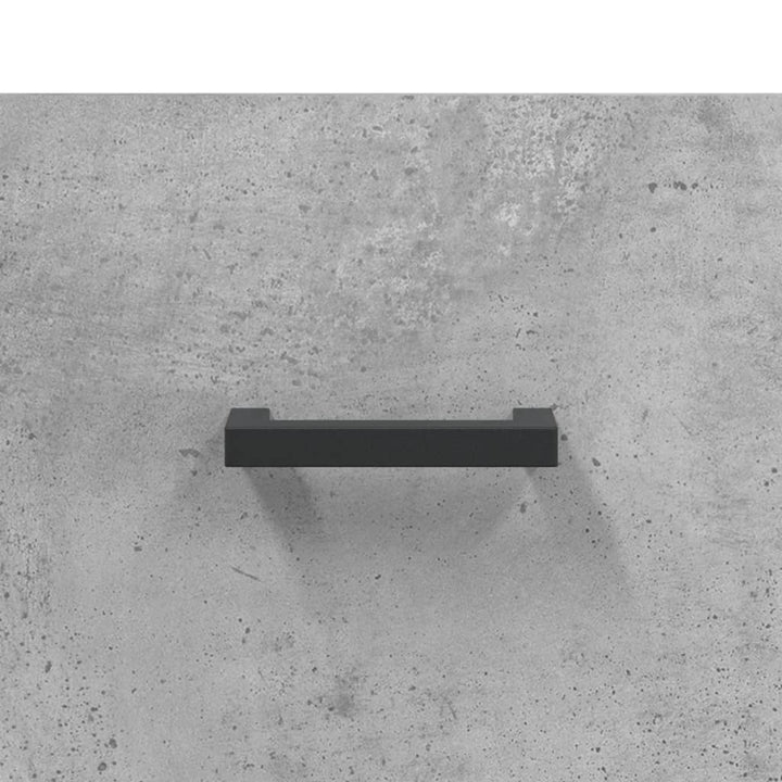 højskab 69,5x34x180 cm konstrueret træ betongrå