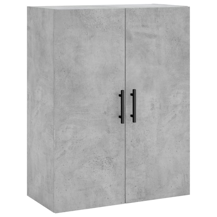 højskab 69,5x34x180 cm konstrueret træ betongrå