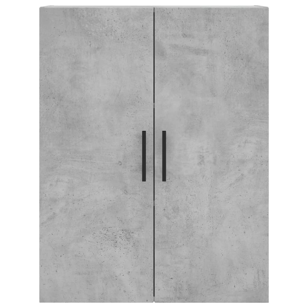højskab 69,5x34x180 cm konstrueret træ betongrå