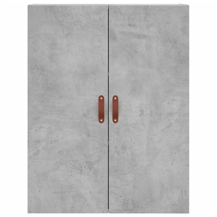 højskab 69,5x34x180 cm konstrueret træ betongrå