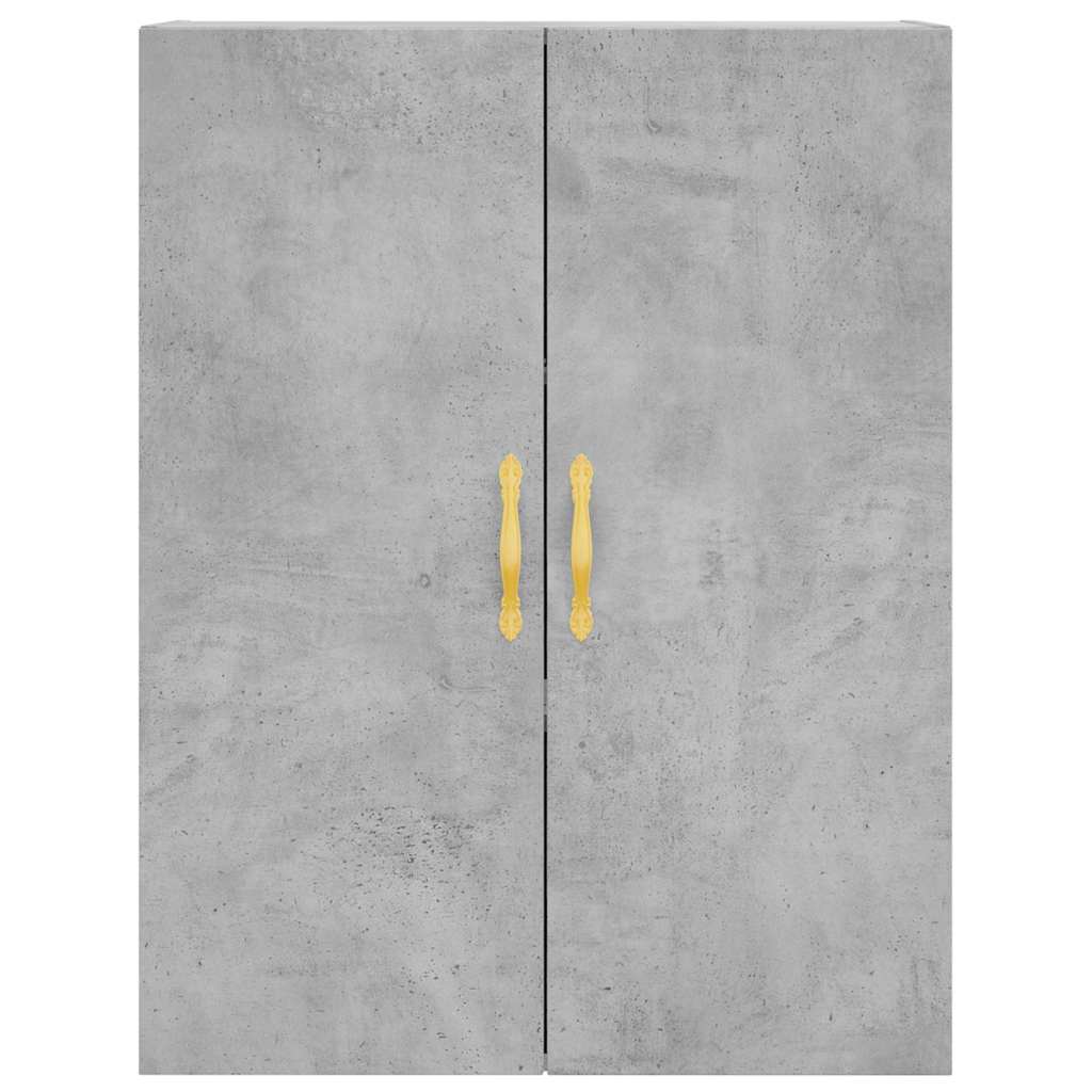 højskab 69,5x34x180 cm konstrueret træ betongrå
